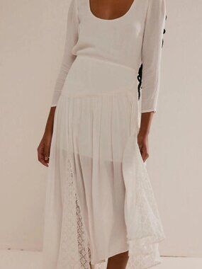 open lace back dress Free People Midnight Magic Mini Dress  Red  Rock N Rags